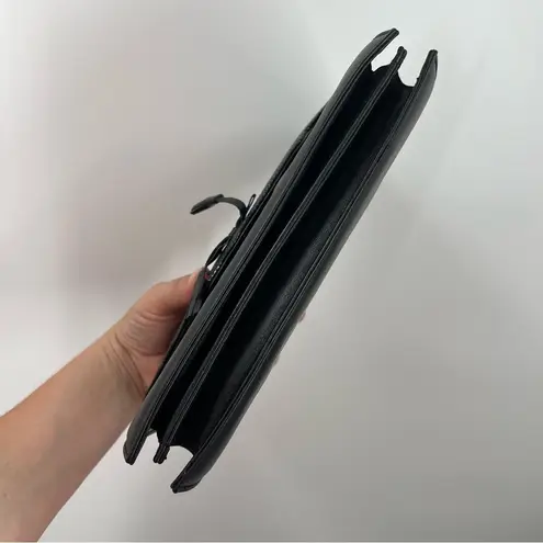 Bally Vintage Black Leather Clutch Purse