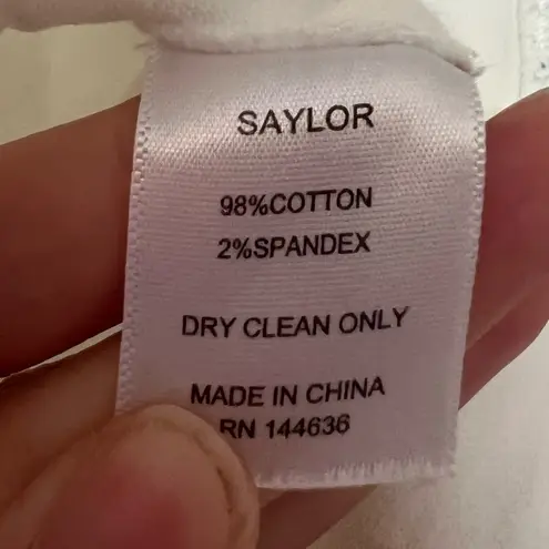 Saylor Harriette Denim Ruffle Top