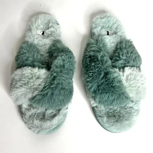 Corkeys Snuggle Two Tone Slippers Shoe Size 11 Green