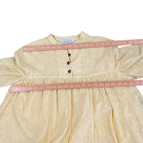 Pamela Love x RTR (Rent The Runway) Yellow Eyelet Dress Women's Size M Cottage Size M
