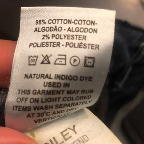 DL1961 Women’s Dark Wash Mid Rise Distressed Riley Boyfriend Jeans *altered