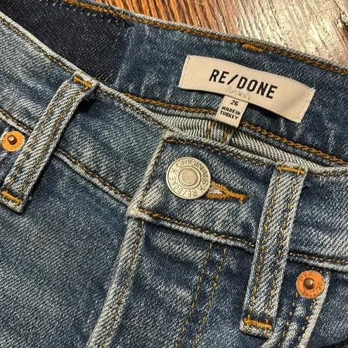 RE/DONE Redone Stovepipe High Waisted Jeans in Clean Dusk