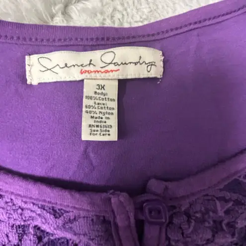 French Laundry Deep Purple Blouse