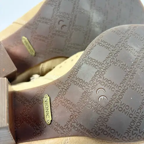 Vionic Womens Aloft Chryssa Ankle Boot Light Sand Size 6.5