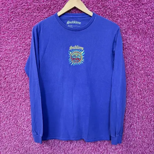 Sublime embroidered Sun Logo L/S Tee size small