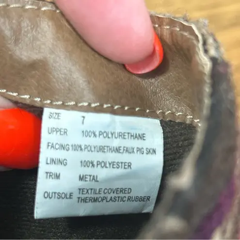 Muk Luks | Marni Boots Faux Leather Sweater Boot Size 7 Brown