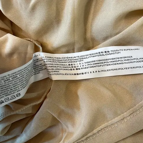 Moon River Smocked Gauze Tiered Maxi Dress Cream Size Small Anthropologie NWT