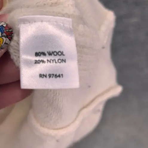 J Jill Womans Sweater Size L Cream Modern Minimalist Layering Oversized Size L