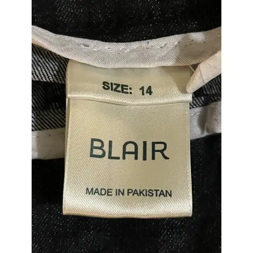 Blair Pull-On Black Jeans Womens 14 Stretch Denim Comfort Straight Leg Used