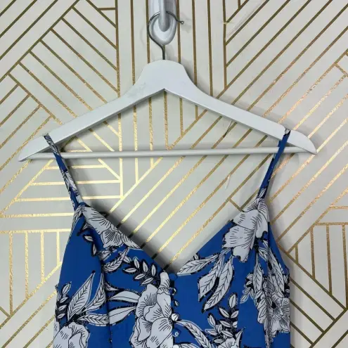 Lovers + Friends ‎ Sapphire Romper Riviera Floral Print Blue Size XS