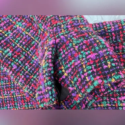 Orvis Vintage Blazer Tweed Jacket Women's Open Front Blazer Boho Chic Size M