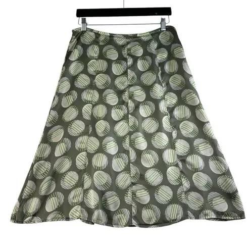 Amanda Smith VTG Y2k 8 Skirt Silk Slip Fairy Whimsy Bella Swan Midi Coquette Green Flowy