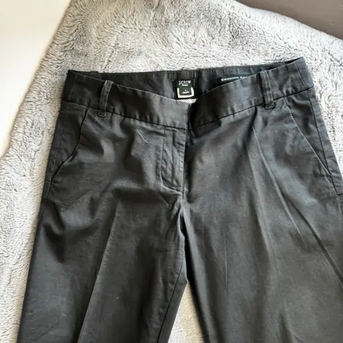 J Crew Cocktail Capri Pants Women's Sz 2 Gray City Fit Cotton