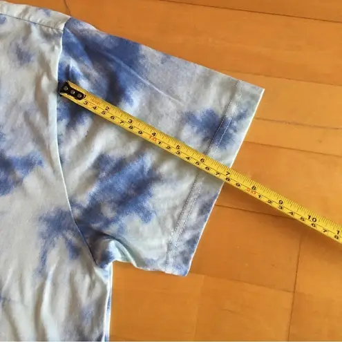 Original Use Tie Dye Short Sleeve Tee, Aqua, Blue, Size M