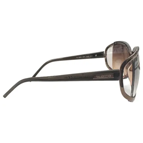 Valentino Garavani Valentino Transparent Brown Rose Gold Square Sunglasses G2OLY – FLAWED LENSES