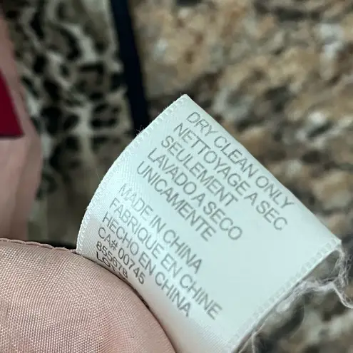 Vintage 90s JS Collections Asian Inspired Silk Floral Brocade Blazer Jacket 12 Pink