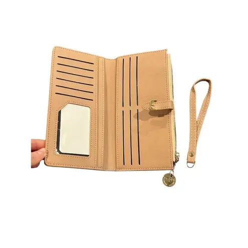 Forever Young Wristlet Wallet Women's Leather Zipper Coin Purse Cash NEW Pink