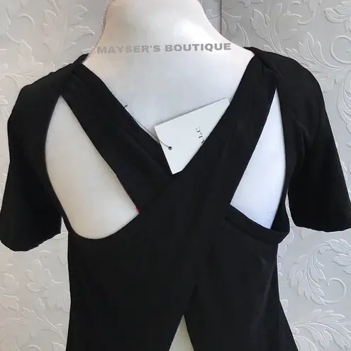 ALC Frank A.L.C. Cross Back Short Sleeve Casual Top…