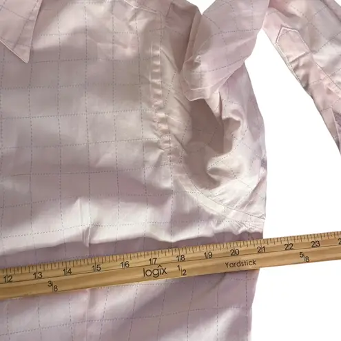 Thomas Pink French Cuff Button Up Shirt Size 14 Pink Stripe Superfine Two Fold