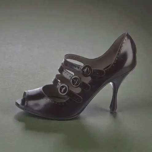 Bottega Veneta  Chocolate Brown Mary Janes Heels Size 39.5 / 9.5