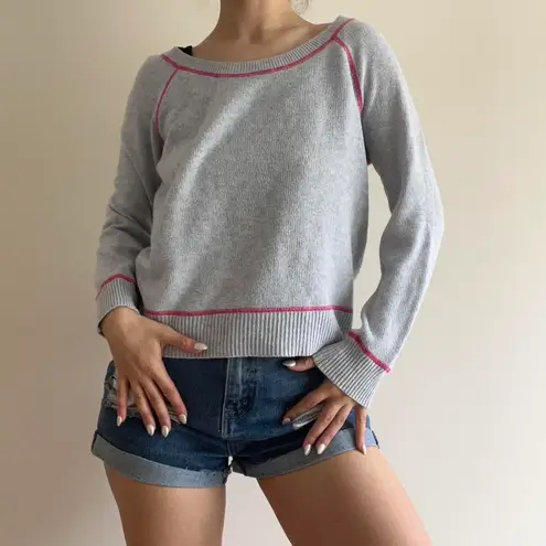 Grey Sweater Cozy Gray Size M