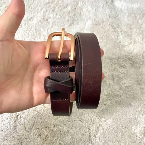 Duluth Trading Company NWT Genuine Dark Brown Leather Belt Size M