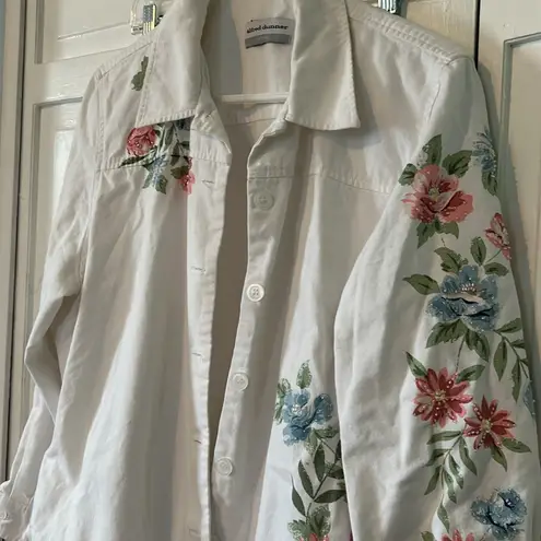 Alfred Dunner Vintage floral denim jacket - Size 16P