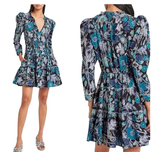 Ulla Johnson  Liv Lapis Blue Floral Dress