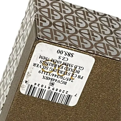 Giani Bernini NEW 6 Pair EARRINGS Solitaire 18k Gold Over Silver & CZ Stud Posts