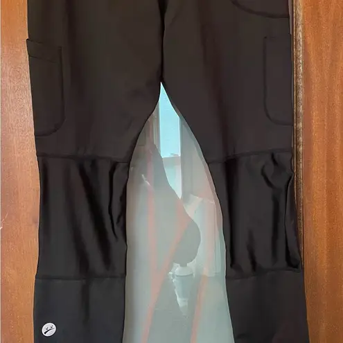 Racefaster Fleece Lined Black Legging Cycling Compression Spandex Stretch