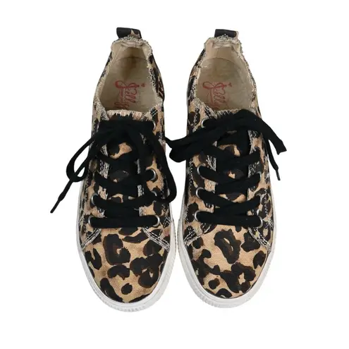 Jellypop Womens 6.5 Newstar Animal Print Platform Sneaker