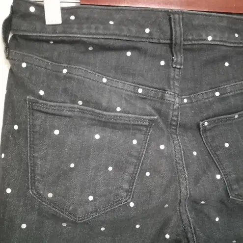 Universal Threads Universal Thread 2 28x28 Silver Dot Skinny Jeans in Black