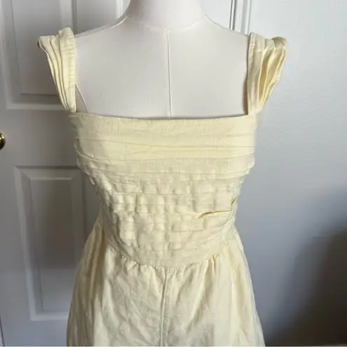 Abercrombie & Fitch  Butter Yellow Emerson Off-The-Shoulder Romper - Image 8