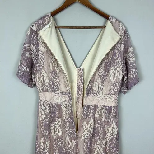 Prómesa Promesa Maxi Dress XL Purple Sleeping Beauty Feminine Lace Fairy Whimsical Flora