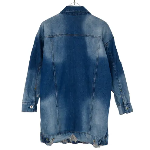 Highway Jeans Y2k Denim Jacket Distressed Jean Jacket Small 2000s