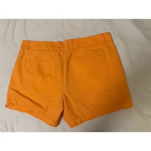 Stylus Women's Orange Chino Shorts Size 8 Casual Summer Wear