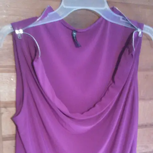 Bleeker and McDougal Cowl Neck Blouse Purple Size M