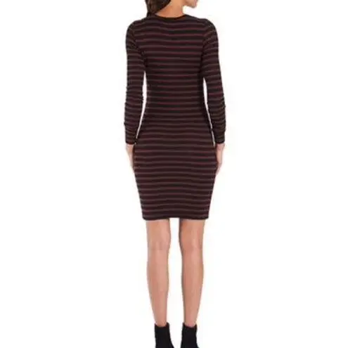 ATM Anthony Thomas Melillo LS Henley Dress Red