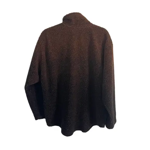 Free Country Country Clothing Vintage 90s Brown Sherpa Button Up Sweater Jacket