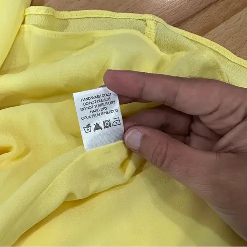 Privacy Please Acme Dress Yellow Wrap Maxi size XS NWT