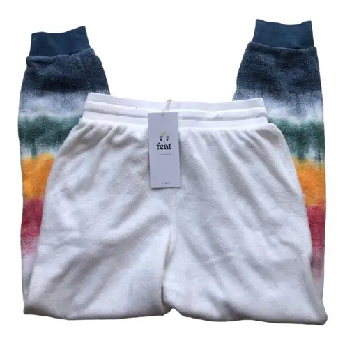 Feat NWT Women's Sunset Lover Supremely Cozy BlanketBlend Jogger Extra Small White Size XS