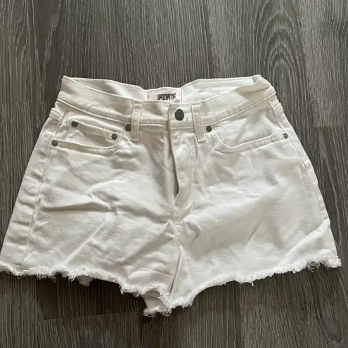 Victoria's Secret Victoria’s Secret PINK White Jean Shorts