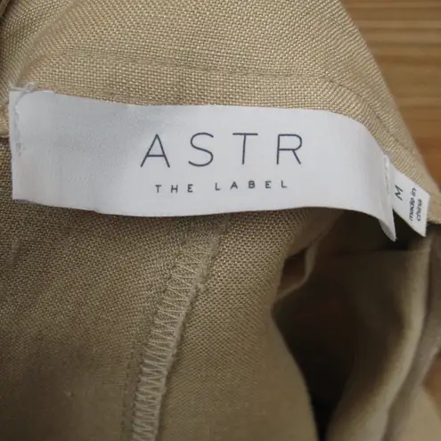 ASTR Tan Khaki High Rise Linen Blend Shorts