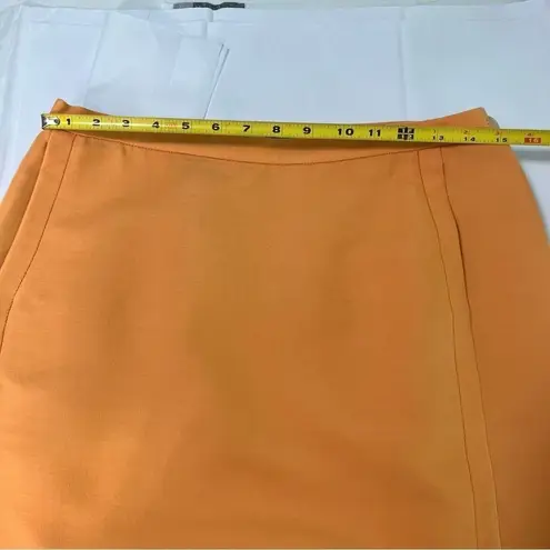 Lafayette 148 Skirt Wool Blend Pencil Size 8 Marigold Yellow Quiet Luxury Fall Orange