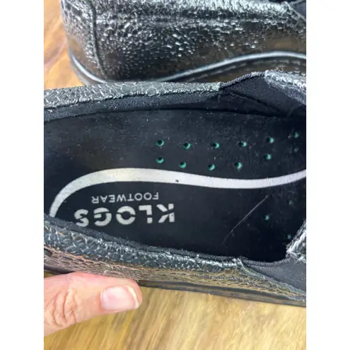 Women's Klogs Black Silver Naples Mules & Clogs Size 7