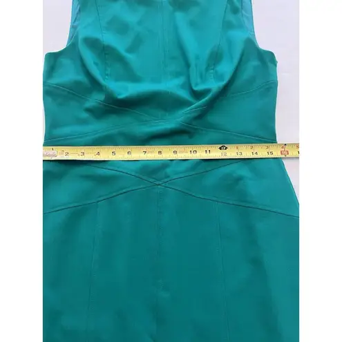 LAUREN RALPH LAUREN Sheath Dress Size 10P Petite Green Sleeveless Career NWOT