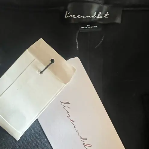 Line and Dot vegan leather Rina pant w pockets.