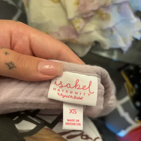 Isabel Maternity Lilac Short Sleeve Maternity Dress