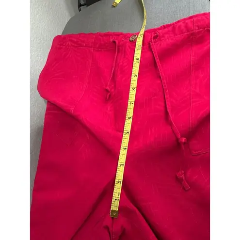 Westbound Woman Red Jacquard Rayon Pull-On Pants 16W