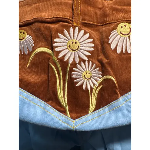 Unique Vintage x Smiley Jeans Flare Leg Embroidered Denim 2X/18